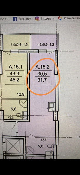 Фонтан,море,парк.ЖК Акрополь,студия в сданном доме от ХОЗЯИНА. Одесса - изображение 6