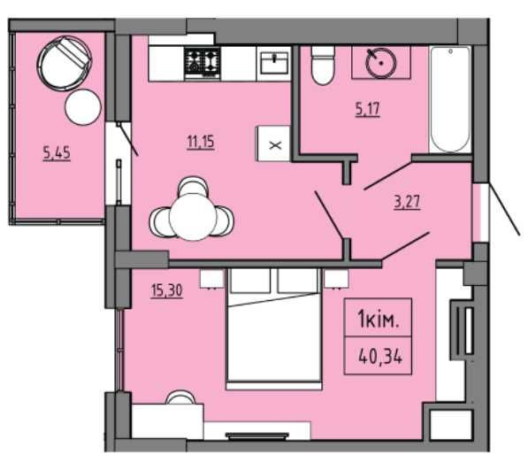 Компактна 1-кім. квартира в новобудові з власним торговим центром! Луцьк - зображення 2