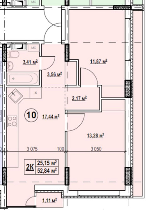 Двокімнатна квартира на пешому поверсі в новобудові. Дешево. Київ - зображення 1