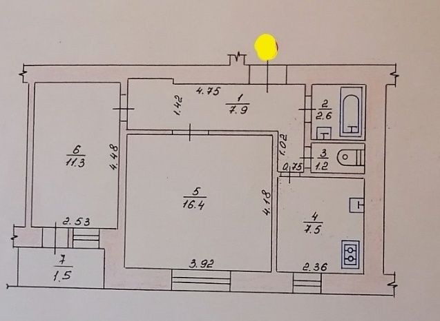 2к."ЧЕШКА", 5/9ц, 49м2, Ремонт! не кутова!, сонячна! 59000уо! Луцьк - зображення 3