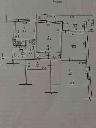 Здам в оренду 3к квартиру Парус Автономне газове опалення Днепр