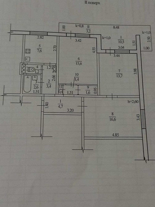 Здам в оренду 3к квартиру Парус Автономне газове опалення Дніпро - зображення 5
