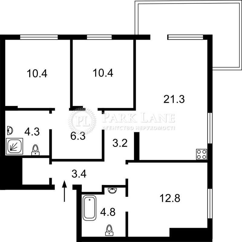 Салютна, Файна Таун, 3К кв-ра,  Нивки Київ - зображення 7