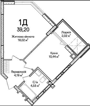 Продаж просторої однокімнатної квартири. Ірпінь