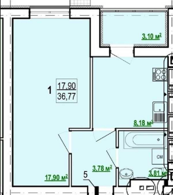 Продам 1К квартиру в ЖК Гидропарк Дом с коммуникациями GT Харьков - изображение 2