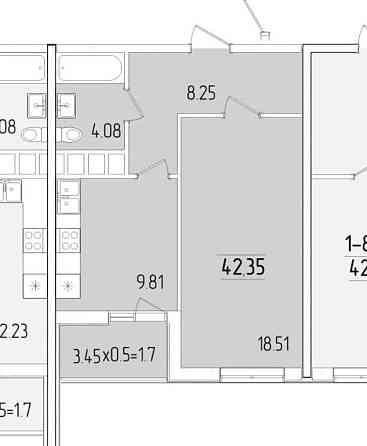 Продам 1 комн Краснова в 68 Жемчужина! С балконом! Не косая квартира Одеса