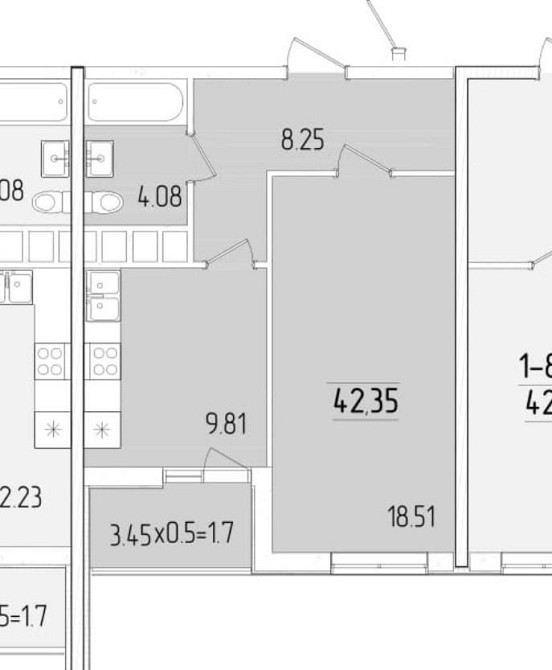 Продам 1 комн Краснова в 68 Жемчужина! С балконом! Не косая квартира Одеса - зображення 3