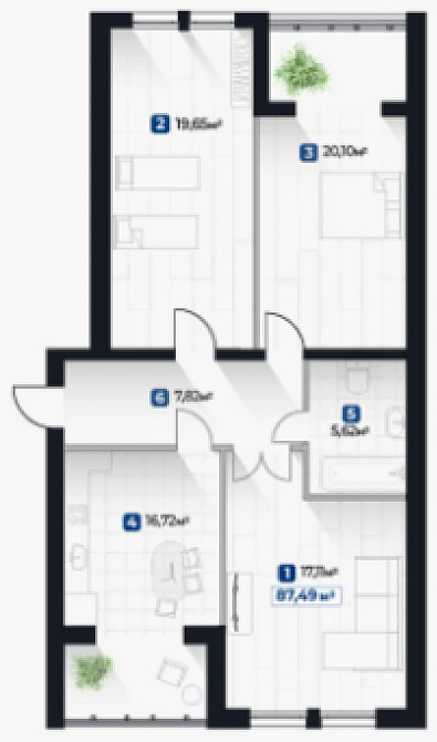 АКЦІЙНА ЦІНА | Трикімнатна квартира Івано-Франківськ - зображення 6