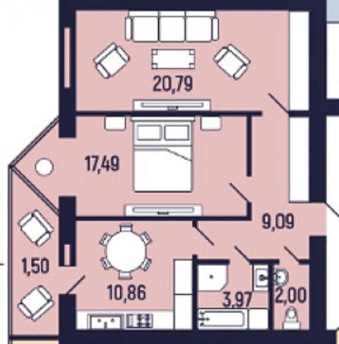 Найдоступніша в місті ДВОкімнатна квартира з чорновими роботами Івано-Франківськ - зображення 6