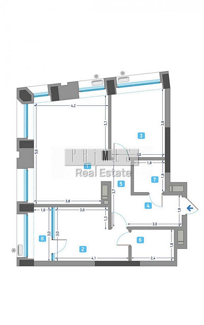 Оренда 3к квартира 72м2, ЖК Славутич, в. Зарічна, Осокорки, генератор Київ - зображення 3