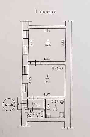 Двухкомнатная квартира, ул. Новосельского Одесса