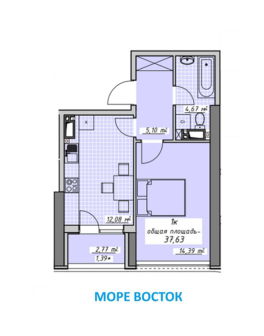 ‼️РЕАЛЬНАЯ квартира с видом на море и балконом‼️ЖК Атмосфера 3 секция Одеса - зображення 5
