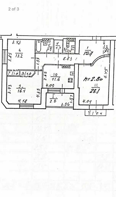 Продам 3к ул Рабочая 146 дом 2000г Днепр - изображение 2