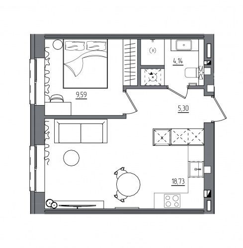 Купуй 1-кімнатну квартиру в Субурбії Дуо на старті продажів Ровно - изображение 2