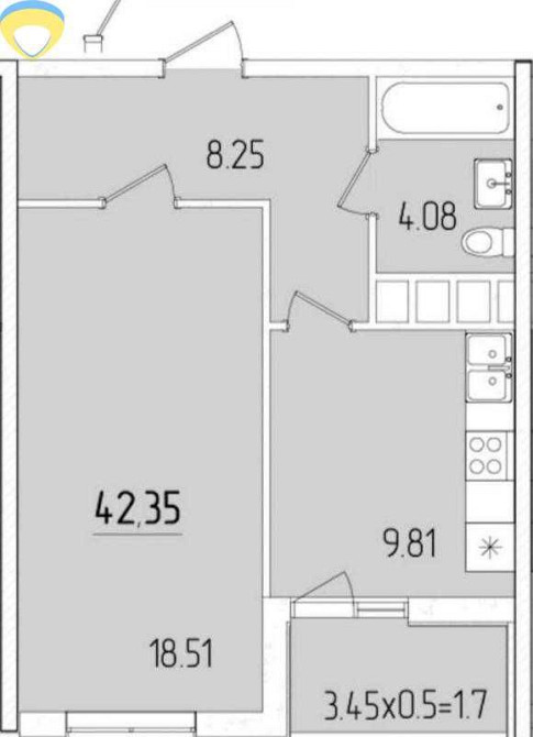 Продається однокімнатна квартира в KADORR City на вул. Краснова! Одесса - изображение 8