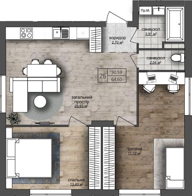 Купуй затишну 2-кімнатну квартиру під єОселю в уже готовому будинку Ровно - изображение 3