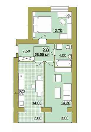 Продається 2-кім. квартира в ЖК “Містечко Центральне”, вул.Височана 18 Івано-Франківськ
