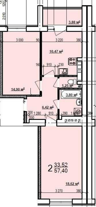 ЛУЧШЕЕ ПРЕДЛОЖЕНИЕ! Продам 2-комн квартиру 57м2 в ЖК МИРА 3 MV Харків - зображення 1