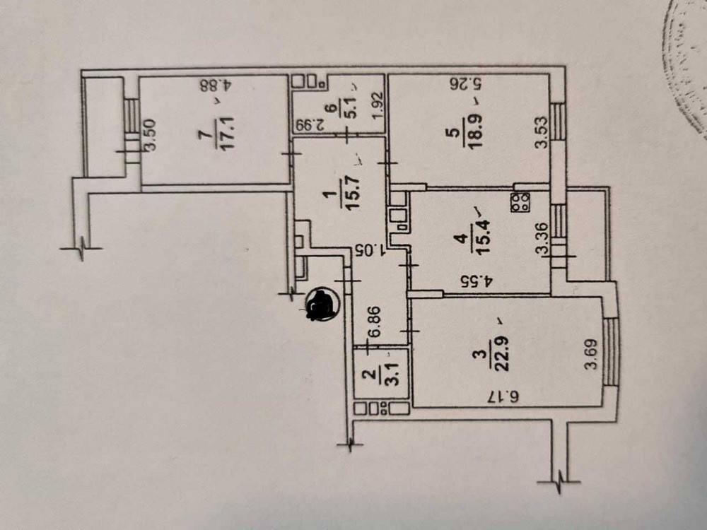 3к квартира 107м.кв з гарним ремонтом, Голосіївська 13Б, м.Деміївська Киев - изображение 8
