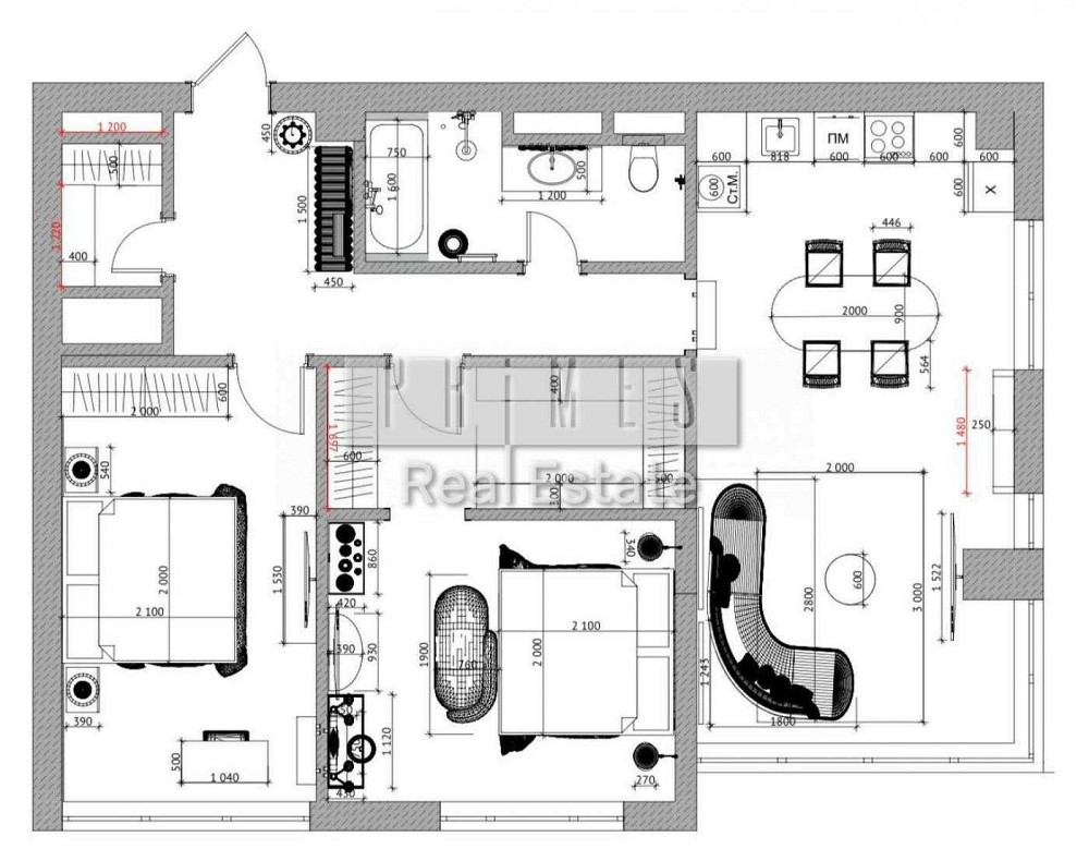 Драгомирова, Новопечерські липки, 88м3, Новий ремонт, дві спальні. Киев - изображение 5