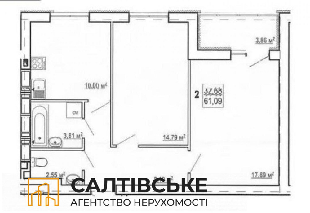КЮ-9651 Продам 2К квартиру 61м2 в новострое ЖК Гидропарк Харків - зображення 8