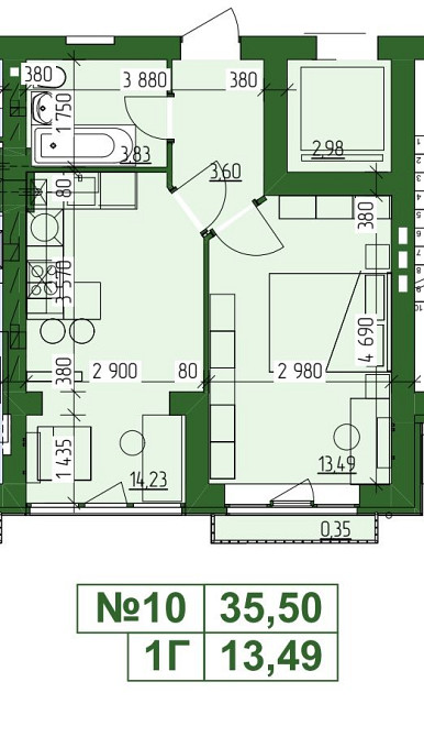 Повноцінна 1к квартира в готовому будинку! Всі державні програми -так Гостомель - зображення 5