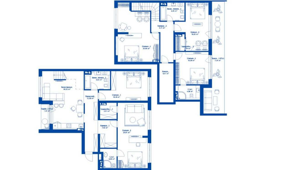 Продаж пентхаус 219м2 5 кімнат з великою терасою ЖК Рибальський Киев - изображение 2