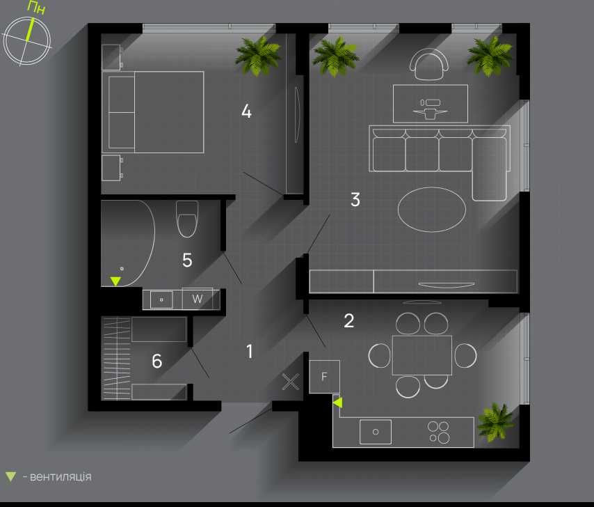 НАЙДЕШЕВША 2 кімнатна квартира, 58 м2! Івано-Франківськ - зображення 2