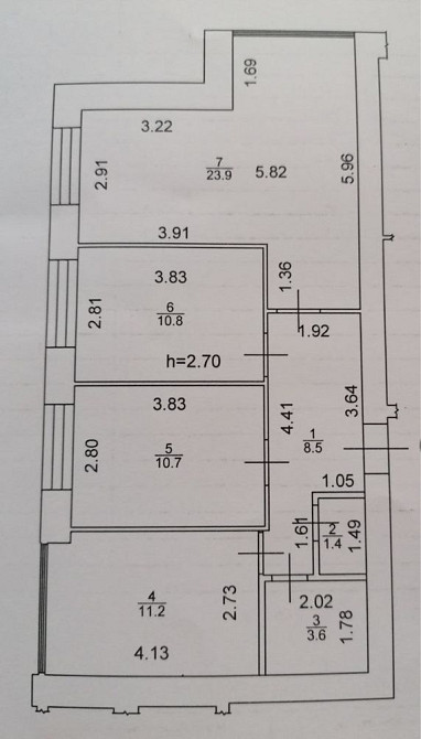 3-кім квартира, Центральний Преміум, Сертифікат Ирпень - изображение 2