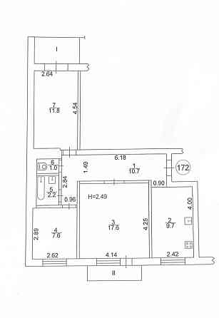 Продам 3к.квартиру Тополь-2 Днепр