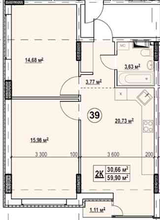 Продаж 2к квартира біля лісу,м.Бориспільська 5 хв!Без комісії! Киев