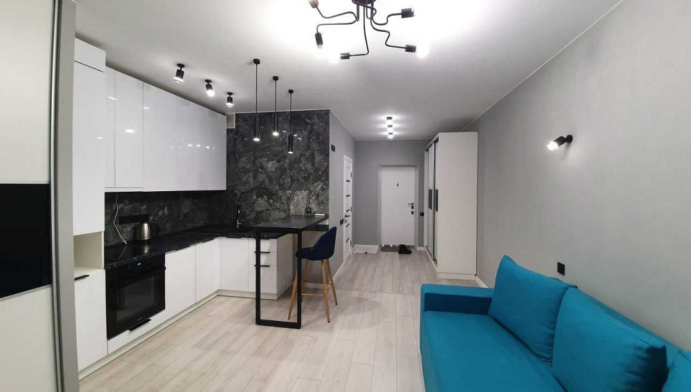 Без% / Оренда стильної студії біля метро Славутич / Позняки ЖК Ривьера Киев - изображение 3