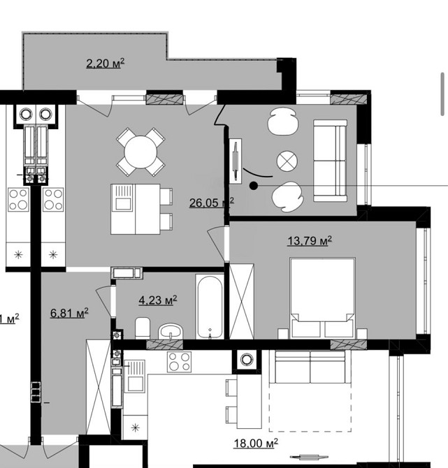 Продаж 2к. квартири 52.3кв. Ужгород - зображення 4