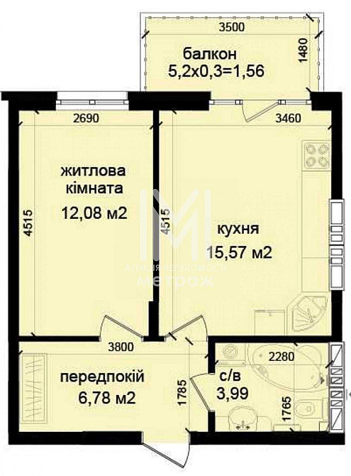 Продаж видової 1к квартири в ЖК Кришталеві Джерела Киев - изображение 2