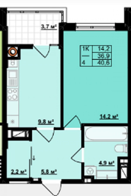 Однокімнатна квартира в центральній частині Іф Івано-Франківськ - зображення 3
