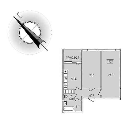 Продам 2-х комн., 71 м2, КАДОРР Сити  на Краснова! 850 у.е./м2! Ключи Одеса