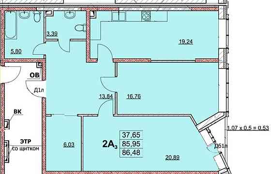 Продам 2 ком. квартиру 88м2 ЖК Гагаринский Аркадия Дом Сдан Одеса