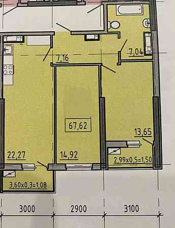 2 комн. в ЖК Эллада, Аркадия на среднем этаже с видом на море. Одесса