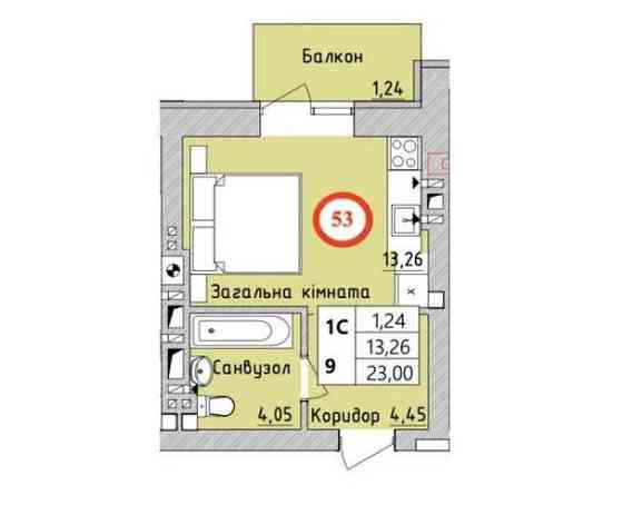 Вигідна пропозиція! Студія 23 м² з розтермінуванням! Ирпень