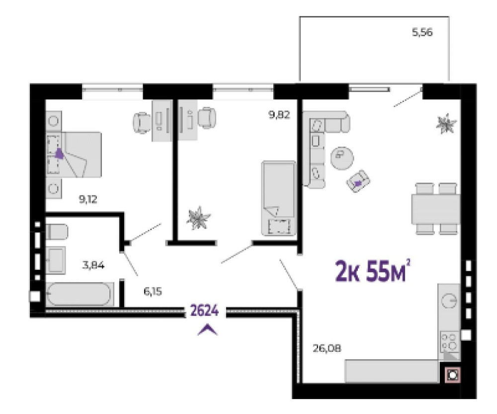 Продаж двокімнатної квартири  в р-н міського озера Івано-Франківськ - зображення 5