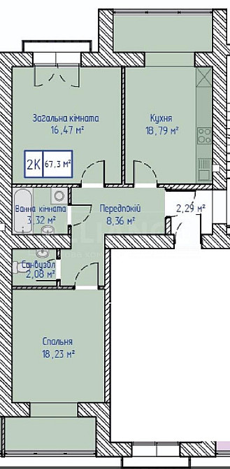 Велика двокімнатна готова до ремонту початок вул.Ребета Івано-Франківськ - зображення 8