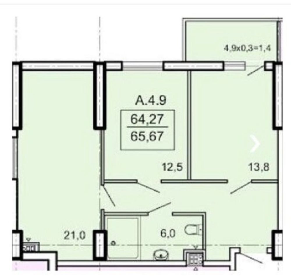 Фонтан 2к кварт. Акрополь Парк Море 65 м 66 тыс $ Одесса - изображение 2
