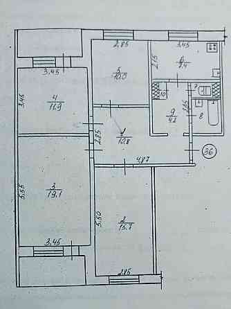 ВЛАСНИК. Продаж 4к квартири 87.8 кв. м на вул. Воїнів-афганців 1А, Кам Кам`янське (Запорізька обл.)