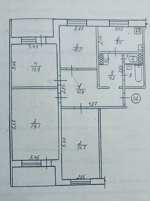 ВЛАСНИК. Продаж 4к квартири 87.8 кв. м на вул. Воїнів-афганців 1А, Кам Кам`янське (Запорізька обл.) - зображення 2