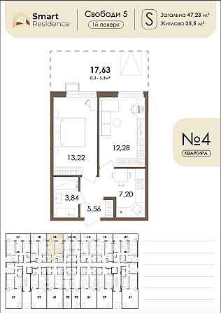 Святопетрівське. 2к квартира з двориком 47,23 м2 - 600 $/м2 Святопетрівське (Києво-Свят.р-н)