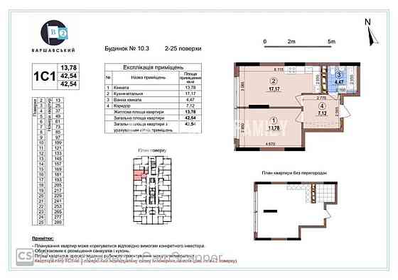 В продажі 1-к. кв., вигідна пропозиція, переуступка, ЖК Варшавський 2 Киев