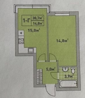 Продам 1-кімнатну квартиру в ЖК Центральний 2 Ірпінь - зображення 4