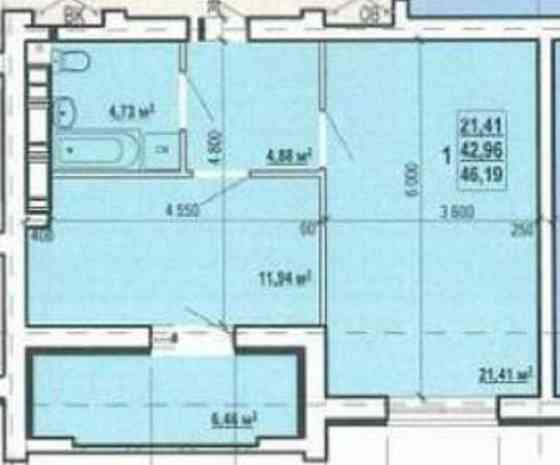 ЖК Пташка Продам 1 кімн. квартиру 46 м2 РА Харків