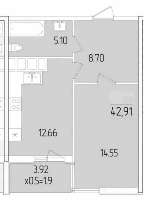 Срочно‼️ 1-комнатная квартира по 857 $/м² ‼️ 60 Жемчужина ‼️ Одесса - изображение 8