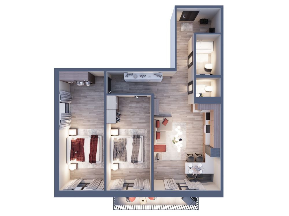 Ідеальна 2-кімнатна квартира в ЖК «Парксайд» з ремонтом WhiteBox! Басівка - зображення 3